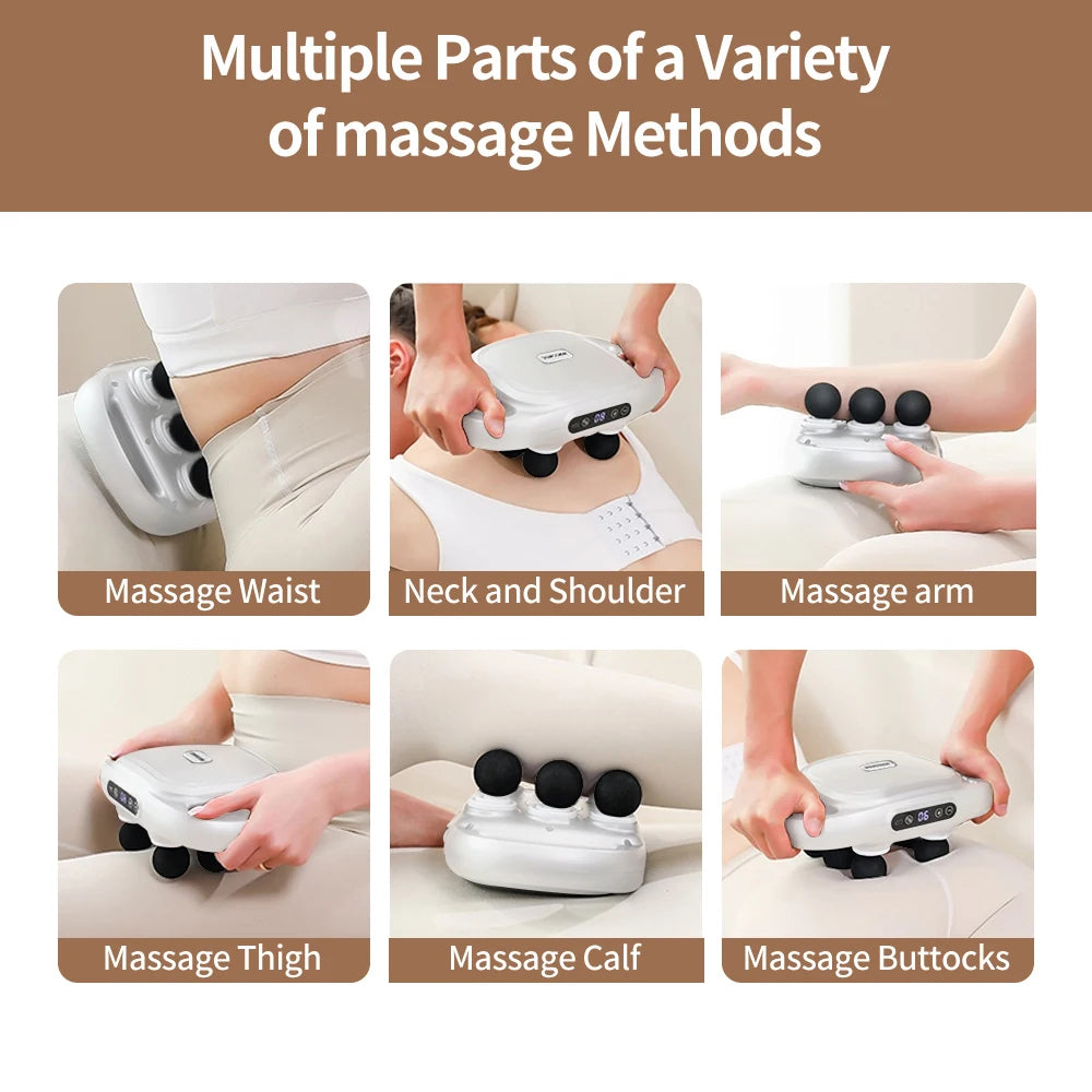 6 Head Handheld Deep Tissue Massager